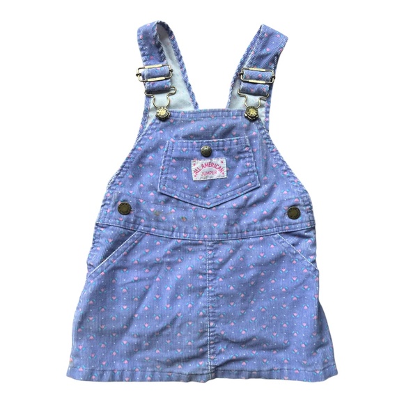 Vintage Purple Healthtex Corduroy Overall Dress Jumpers 3T - Picture 1 of 5